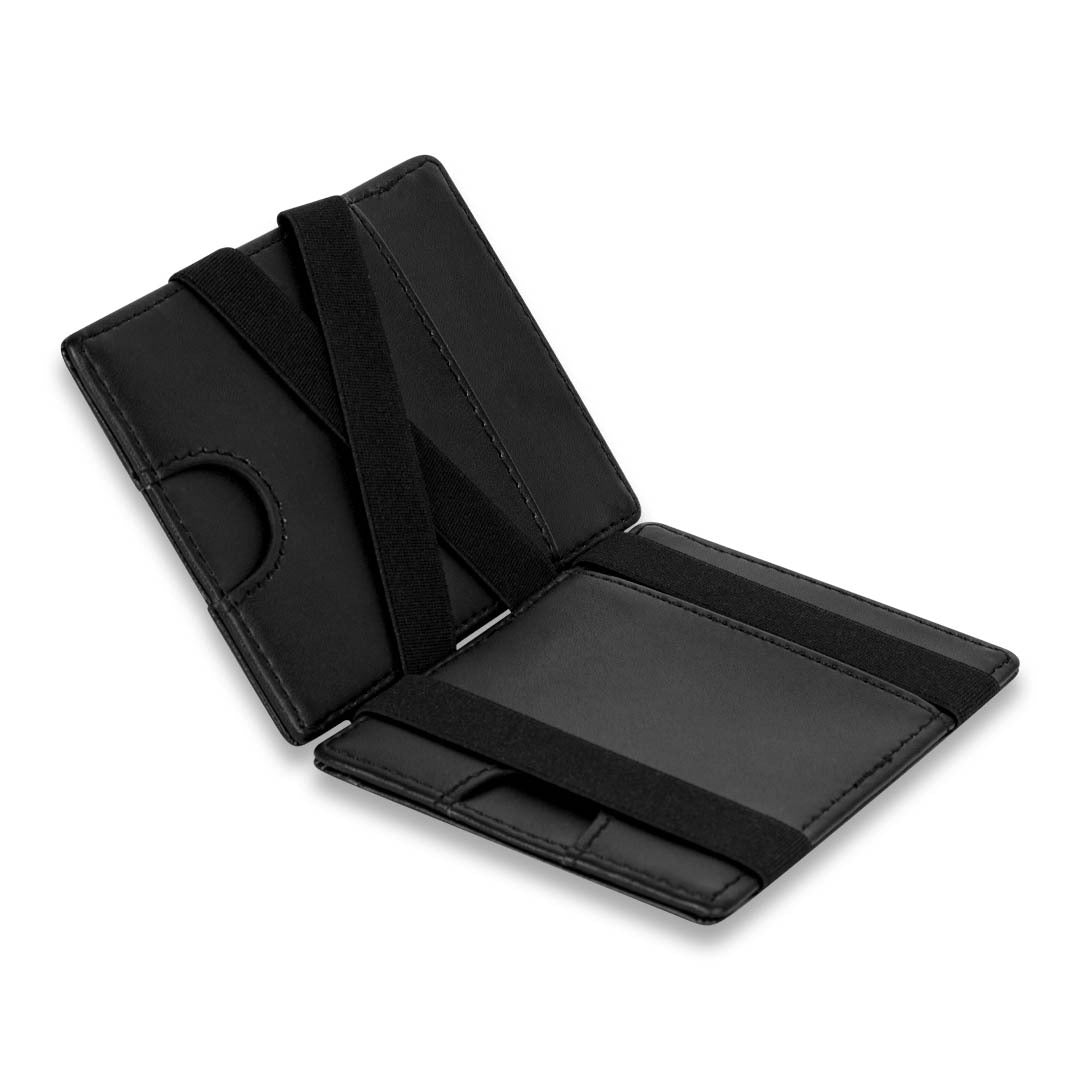 James Hawk Flip Wallet Black - Sort Læder Tegnebog - Kortholder fra James Hawk hos The Prince Webshop