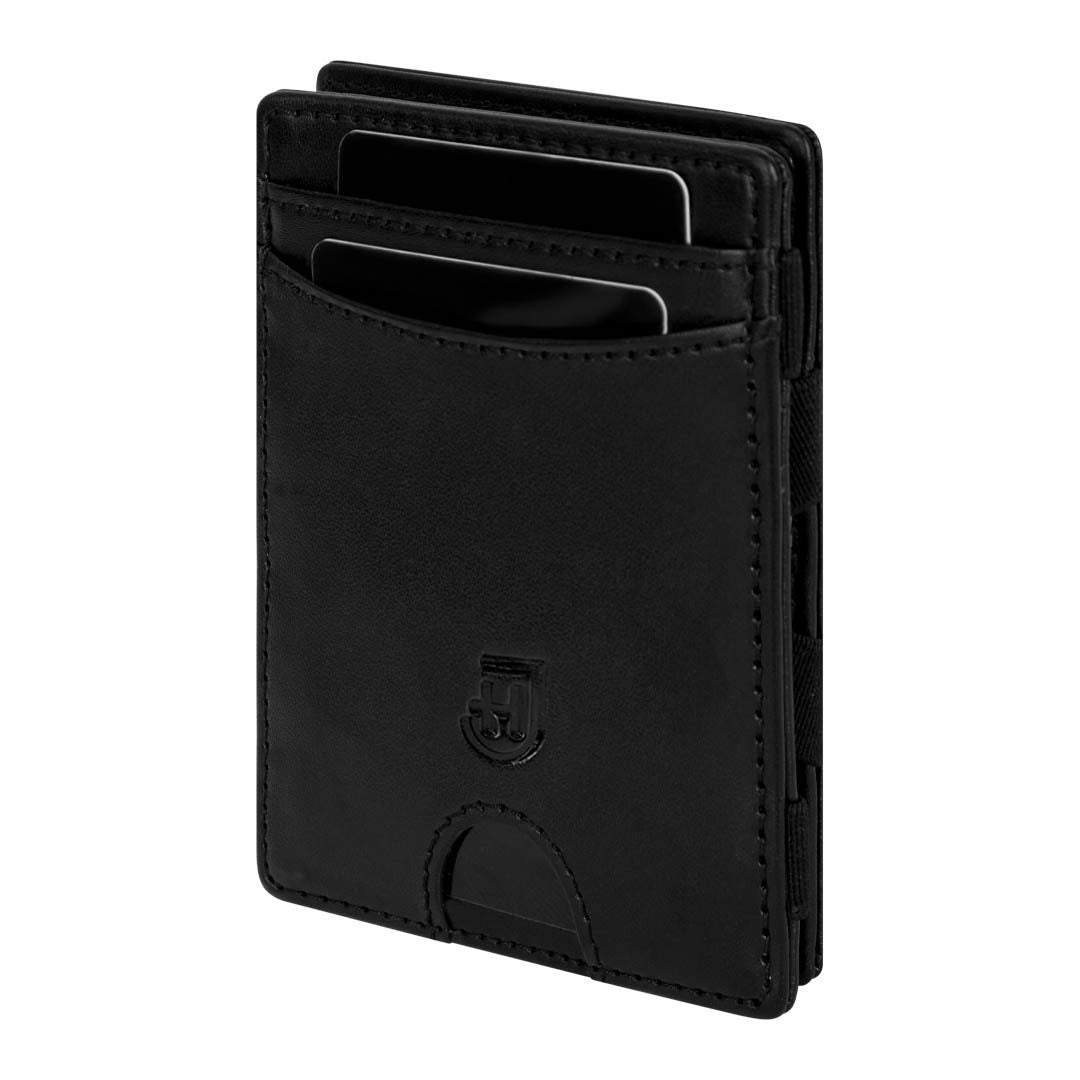 James Hawk Flip Wallet Black - Sort Læder Tegnebog - Kortholder fra James Hawk hos The Prince Webshop