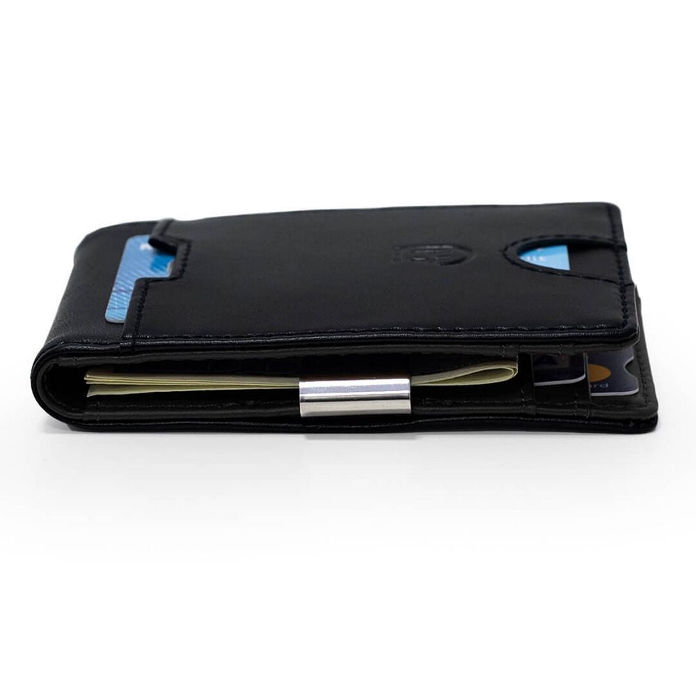 James Hawk Smart Wallet Black - Sort Læder Tegnebog - Kortholder fra James Hawk hos The Prince Webshop