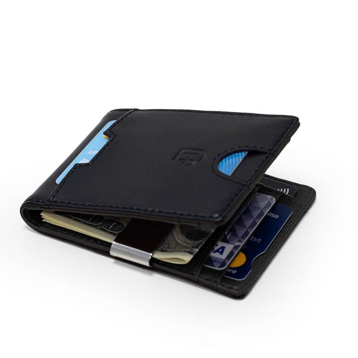 James Hawk Smart Wallet Black - Sort Læder Tegnebog - Kortholder fra James Hawk hos The Prince Webshop