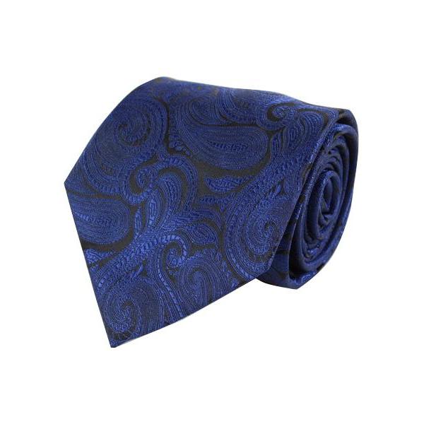 Klassisk Paisley Slips i Navy - Slips fra Laurant Bennet Milano hos The Prince Webshop