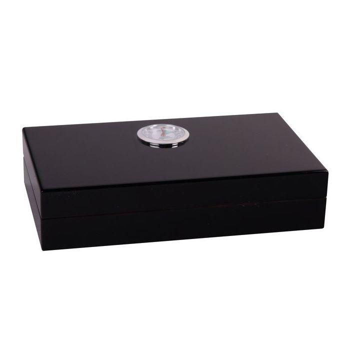 Kompakt Cigar Humidor i Træ - Sort - Cigar Humidor fra Smokers United hos The Prince Webshop