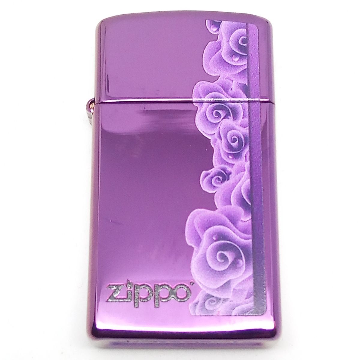 Original Slim Zippo Lighter - Purple Roses - Zippo Lighter fra Zippo hos The Prince Webshop