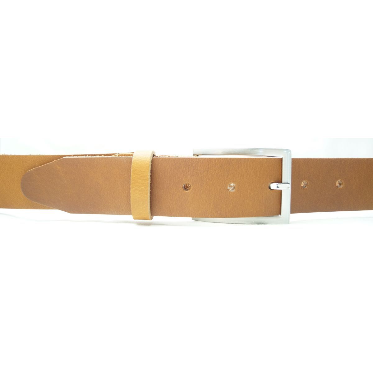 Læder Bælte - Calvin - Cognac - Bælte fra The Leather Belt Co. hos The Prince Webshop