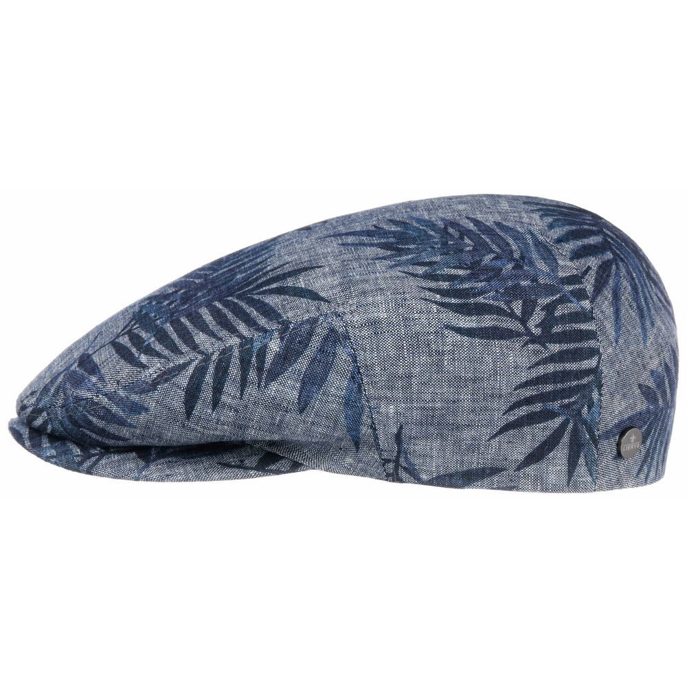 DRIVER CAP LINEN PRINT BY LIERYS bomulds sixpence - XL (62 cm) - Flat Cap fra Lierys hos The Prince Webshop