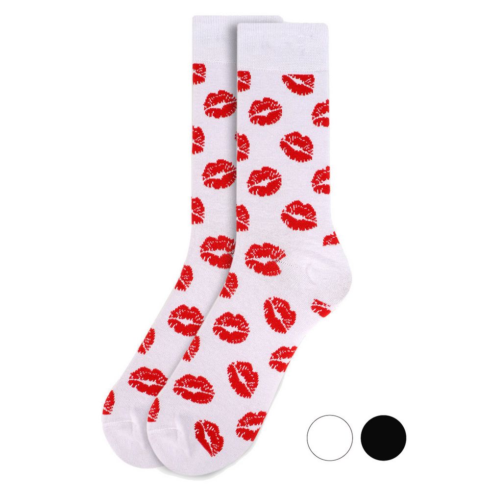 Lips Novelty Socks - Sjove Strømper i 2 Farver - Herre Strømper fra Parquet hos The Prince Webshop