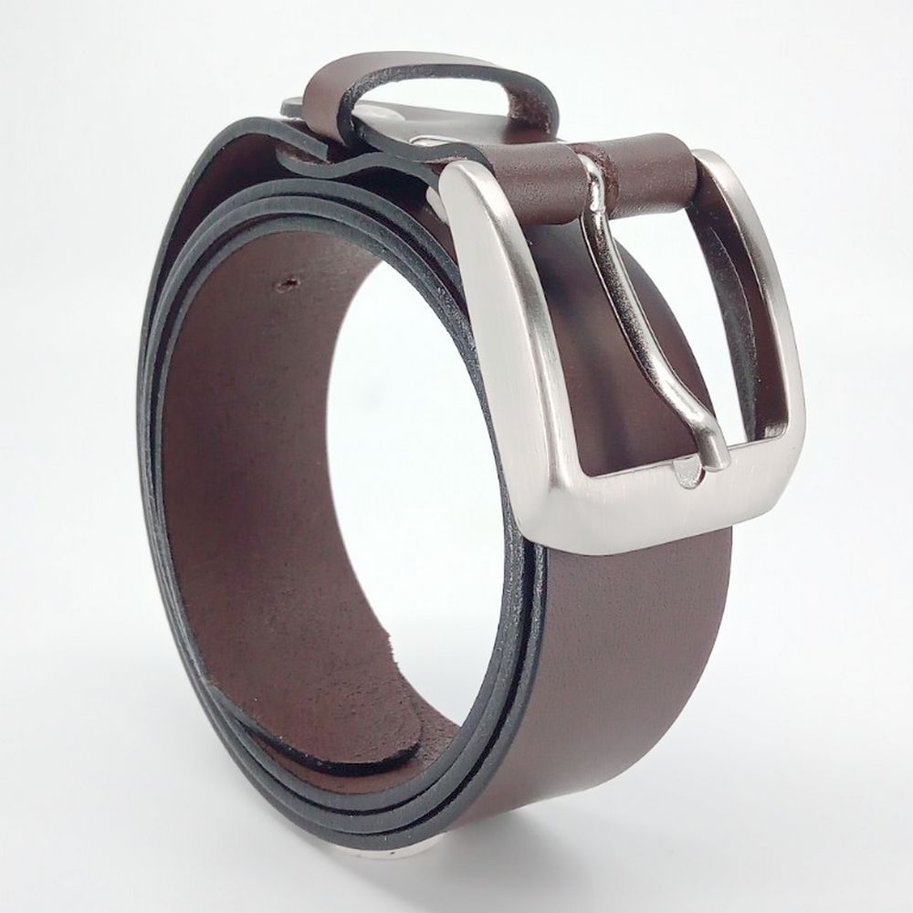 Læder Bælte - Fred - Mørkebrunt - Bælte fra The Leather Belt Co. hos The Prince Webshop