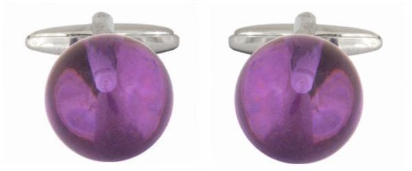 Manchetknapper Big Purple Balls - Manchetknapper fra The Armitage Collection hos The Prince Webshop