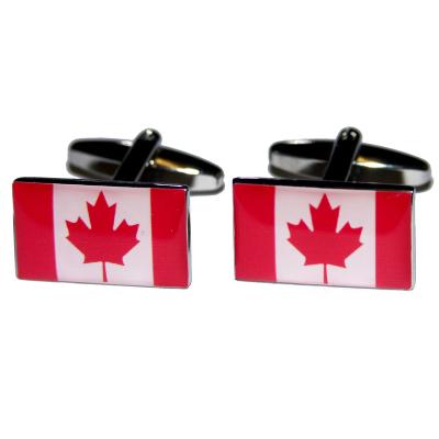 Manchetknapper Canadas Flag - Manchetknapper fra Maximilian Moss hos The Prince Webshop