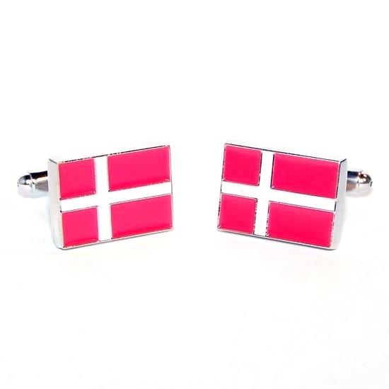 Manchetknapper Dannebrog - Manchetknapper fra Creative Cufflinks hos The Prince Webshop