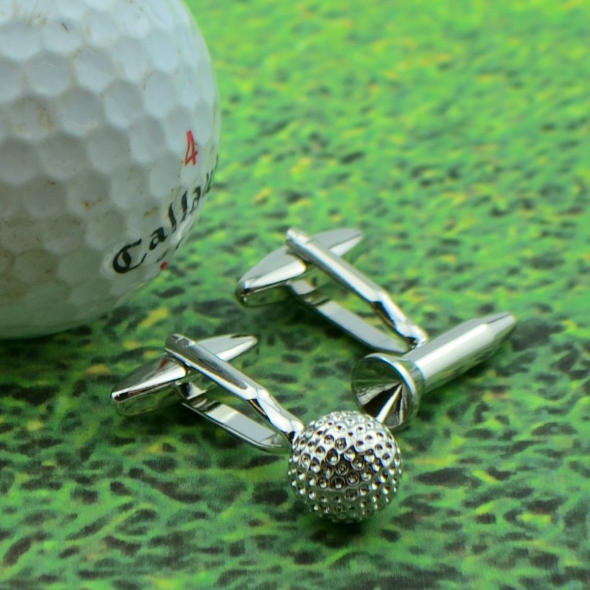 Manchetknapper Golf Bold & Tee - Manchetknapper fra Maximilian Moss hos The Prince Webshop