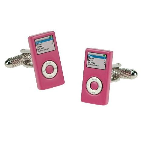 Manchetknapper iPOD Design Pink - Manchetknapper fra Onyx Art of London hos The Prince Webshop