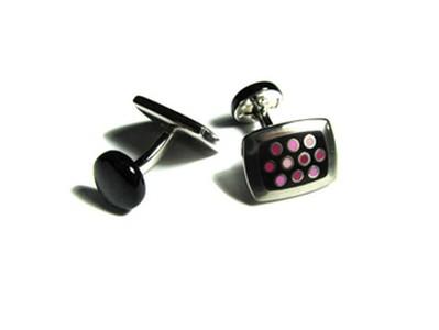 Manchetknapper - just dots in a pink way - Manchetknapper fra Creative Cufflinks hos The Prince Webshop