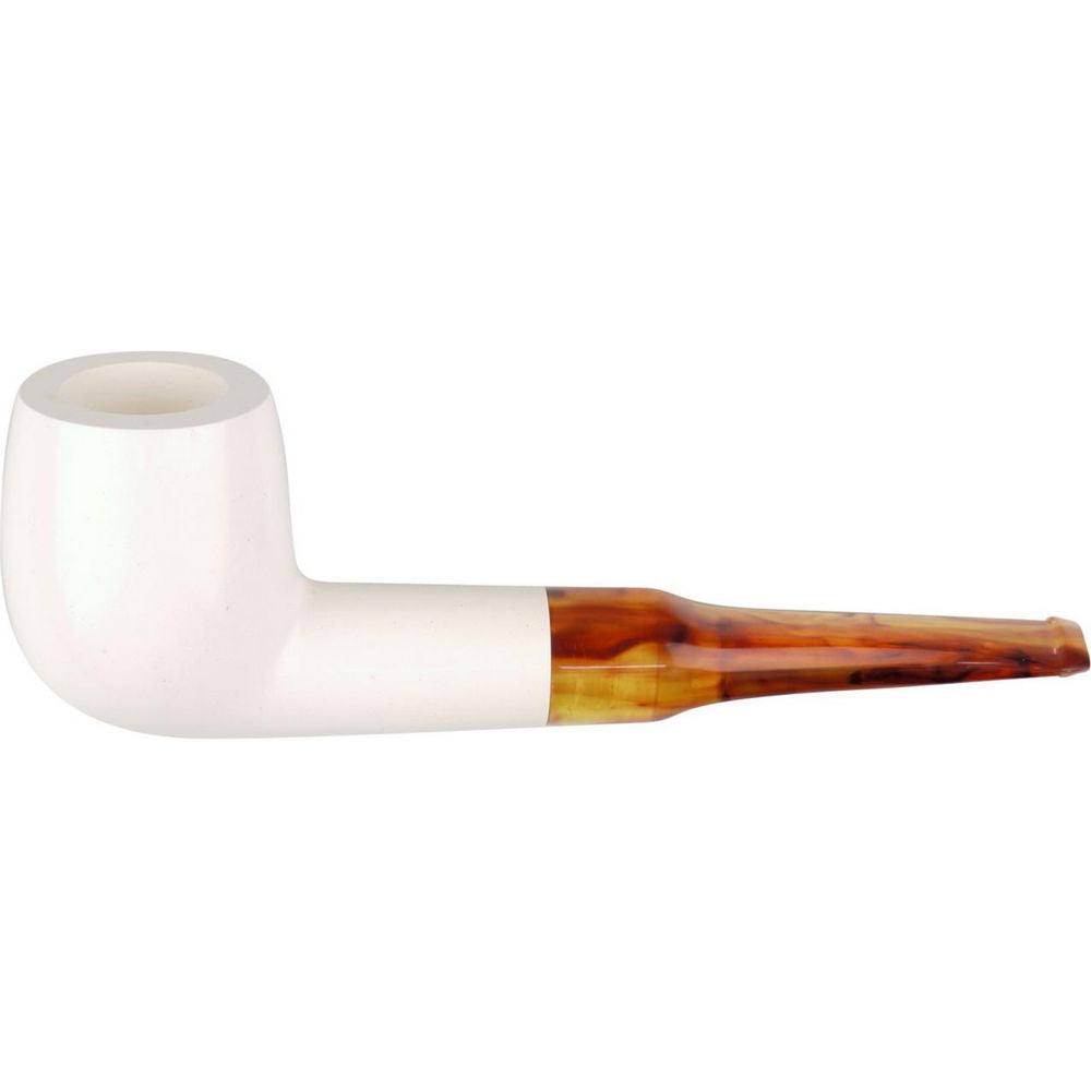 Wiener Merskumspibe London med Brunt Mundstykke - Pibe fra Strambach Pipes Vienna hos The Prince Webshop