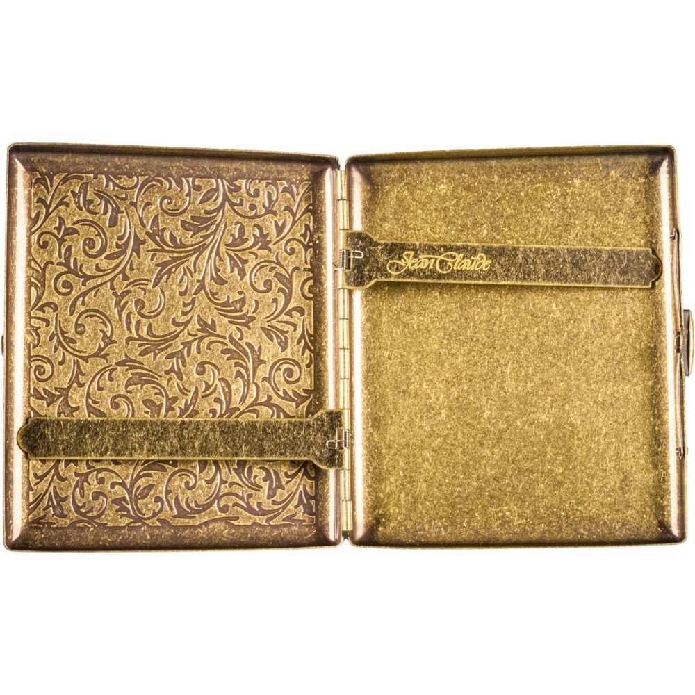 jean claude cigarette case Brass Cigarette Case for 18 King Size Cigarettes