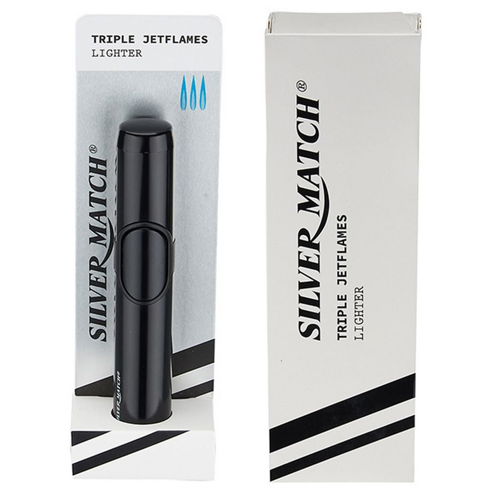 Siver Match Cigar Bord Lighter - Sort eller Gul - Lighter fra Silver Match hos The Prince Webshop