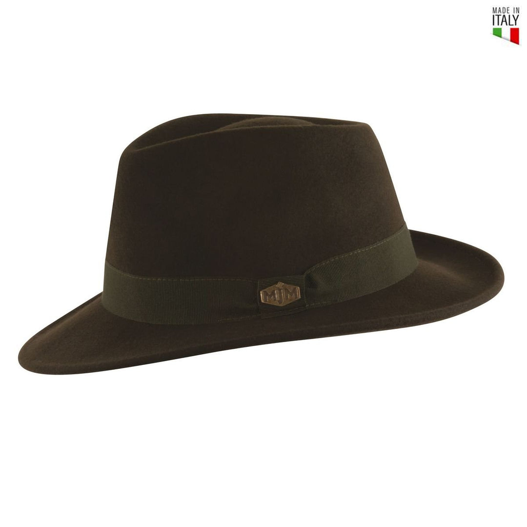 MJM Paul Loden Uld Filt Hat W&C - S (56 cm) - Fedora Hat fra MJM Hats hos The Prince Webshop