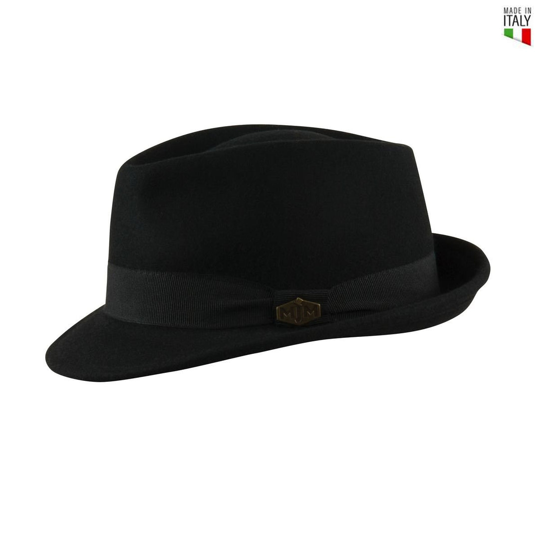 MJM Snap Trilby Filt Hat - Sort - Trilby Hat fra MJM Hats hos The Prince Webshop