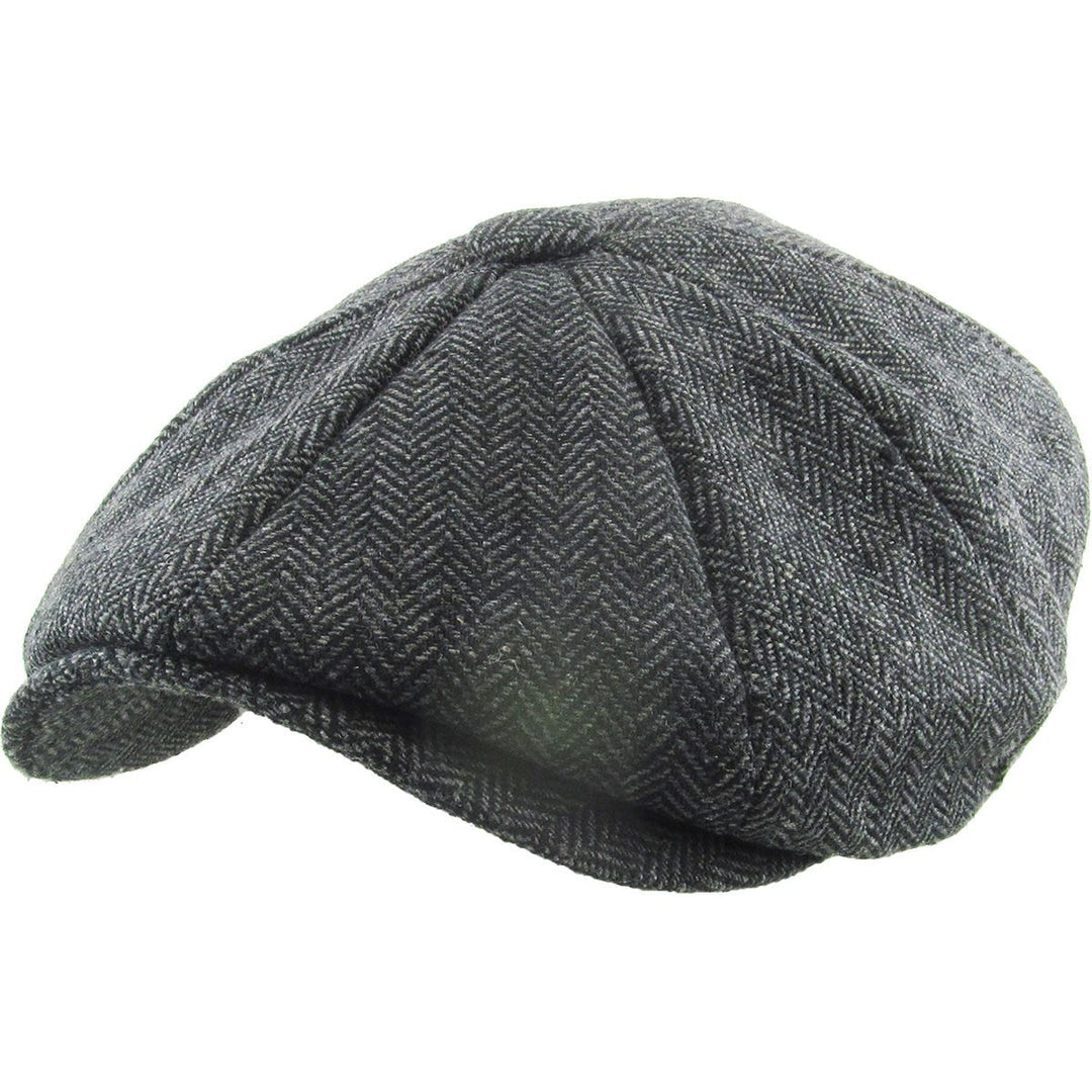 Mørkegrå Flat Cap Peaky Blinders Style - Flat Cap fra Ethos hos The Prince Webshop