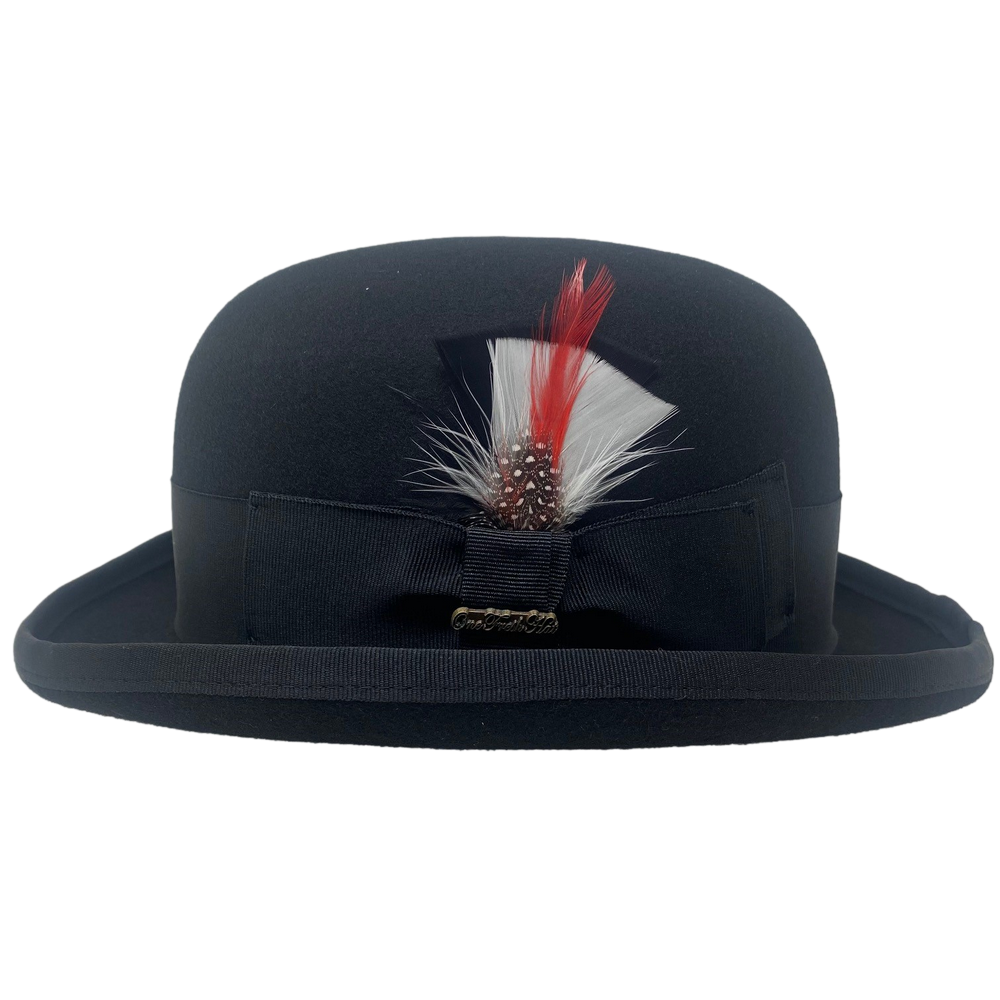 Klassisk Sort Bowler Hat - 100% Uld - S (55 cm) - Hat fra One Fresh Hat hos The Prince Webshop