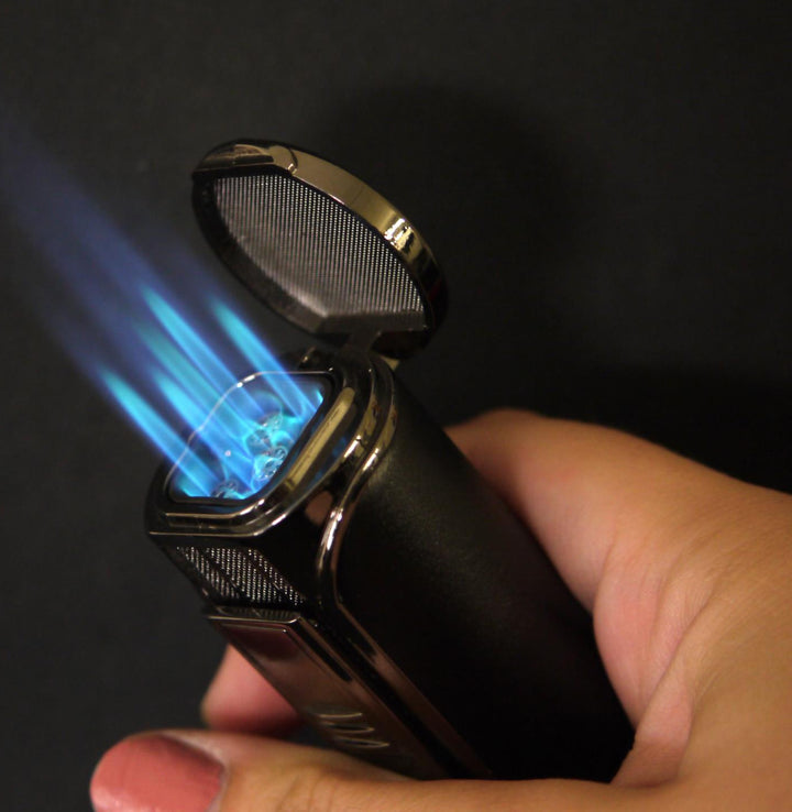 Cigar Lighter PASSATORE "Giant" med 5 Jet Flammer - Lighter fra Passatore hos The Prince Webshop