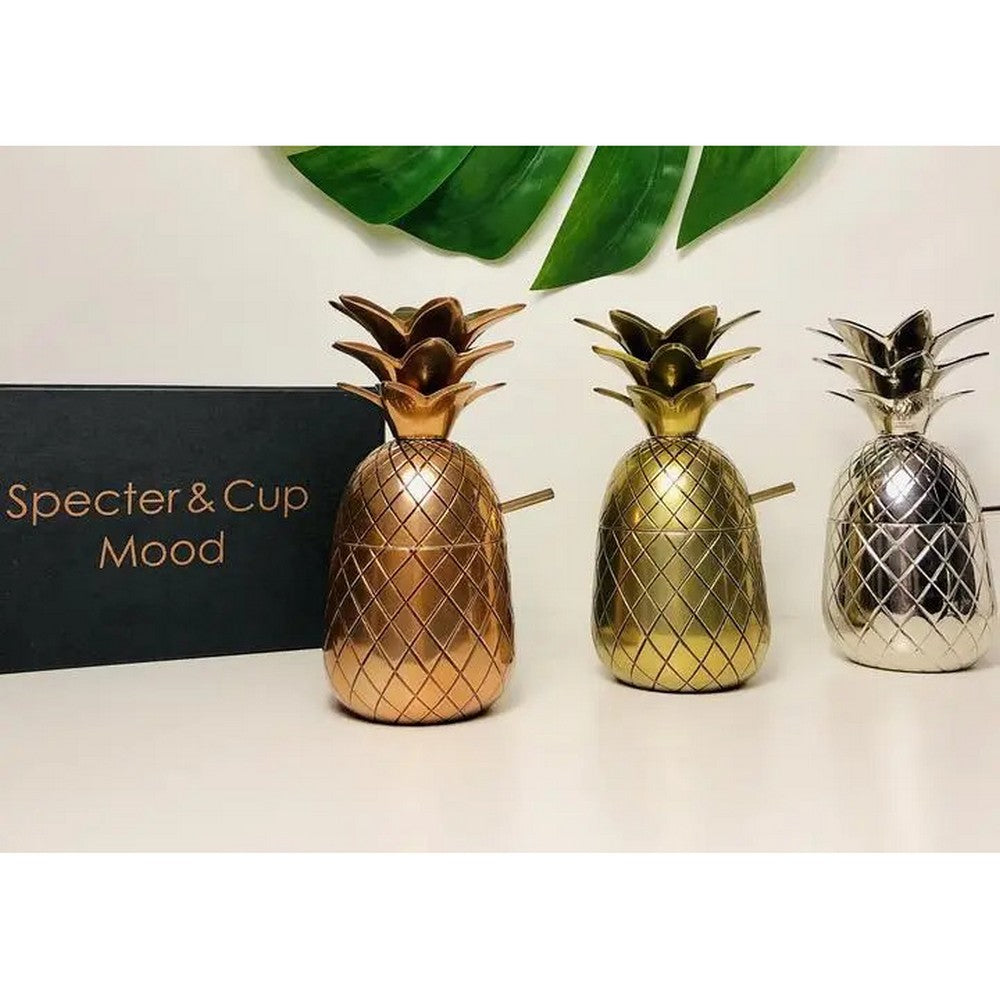 Specter & Cup - Ananas Cocktail Glas - Guld, Sølv eller Kobber - Cocktail Glas fra Specter & Cup hos The Prince Webshop