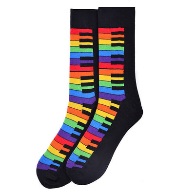 Rainbow Keyboard Socks - Sjove Strømper - Herre Strømper fra Parquet hos The Prince Webshop