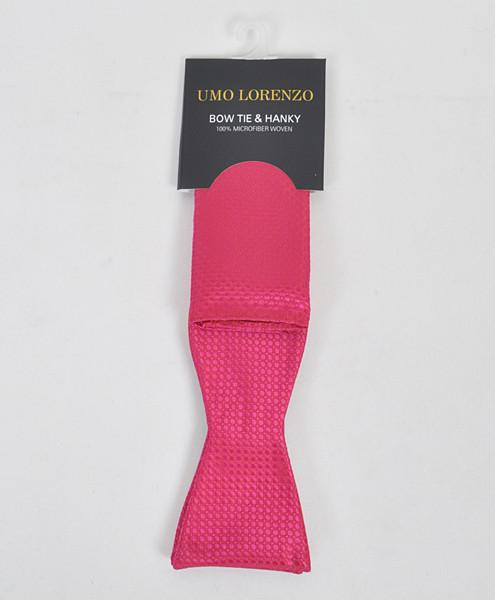 Selvbinder Butterfly og Lommeklud - Absolut Pink - Butterfly & Lommeklud Sæt fra Umo Lorenzo hos The Prince Webshop