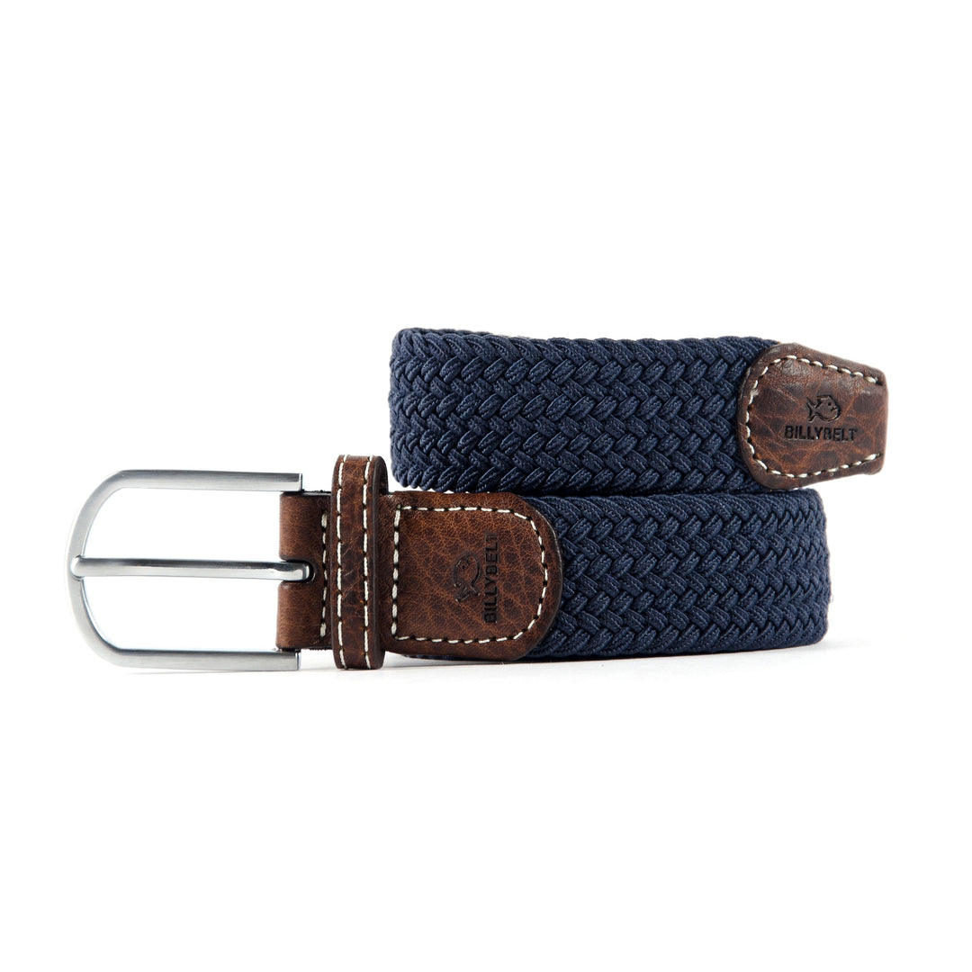 Billybelt Slate Blue Woven Elastic Belt - Elastisk Komfort Bælte - Bælte fra Billybelt hos The Prince Webshop