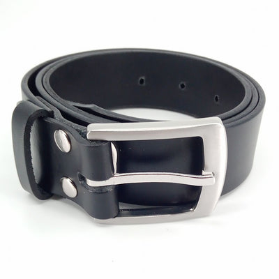Læder Bælte - Fred - Sort - Bælte fra The Leather Belt Co. hos The Prince Webshop