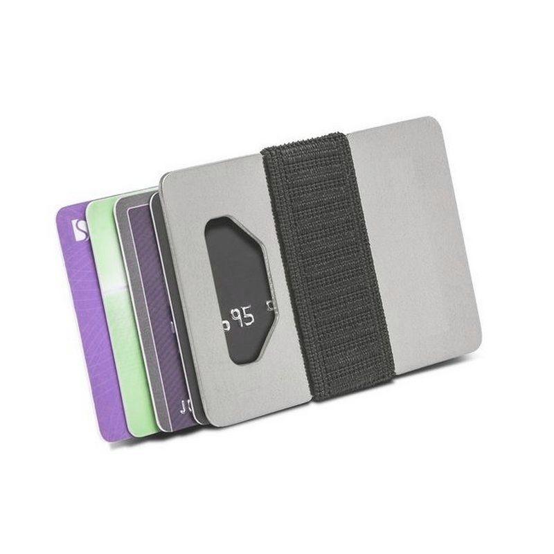 SPINE Wallet Titanium Kortholder & Pengeclips Light Charcoal - Kortholder fra Spine Wallets hos The Prince Webshop