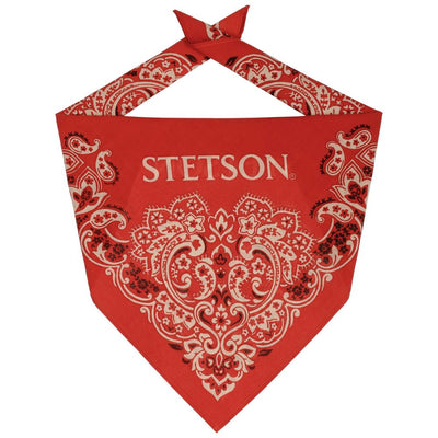 STETSON bandana - 100% bomuld - Rød eller Blå - Bandana fra Stetson hos The Prince Webshop