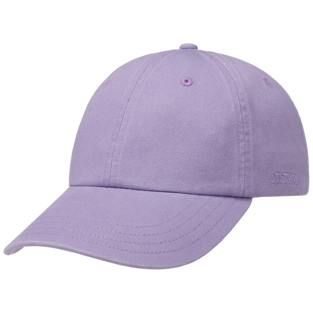 Stetson Baseball Cap Cotton - Ensfarvet Syren - Baseball Cap fra Stetson hos The Prince Webshop