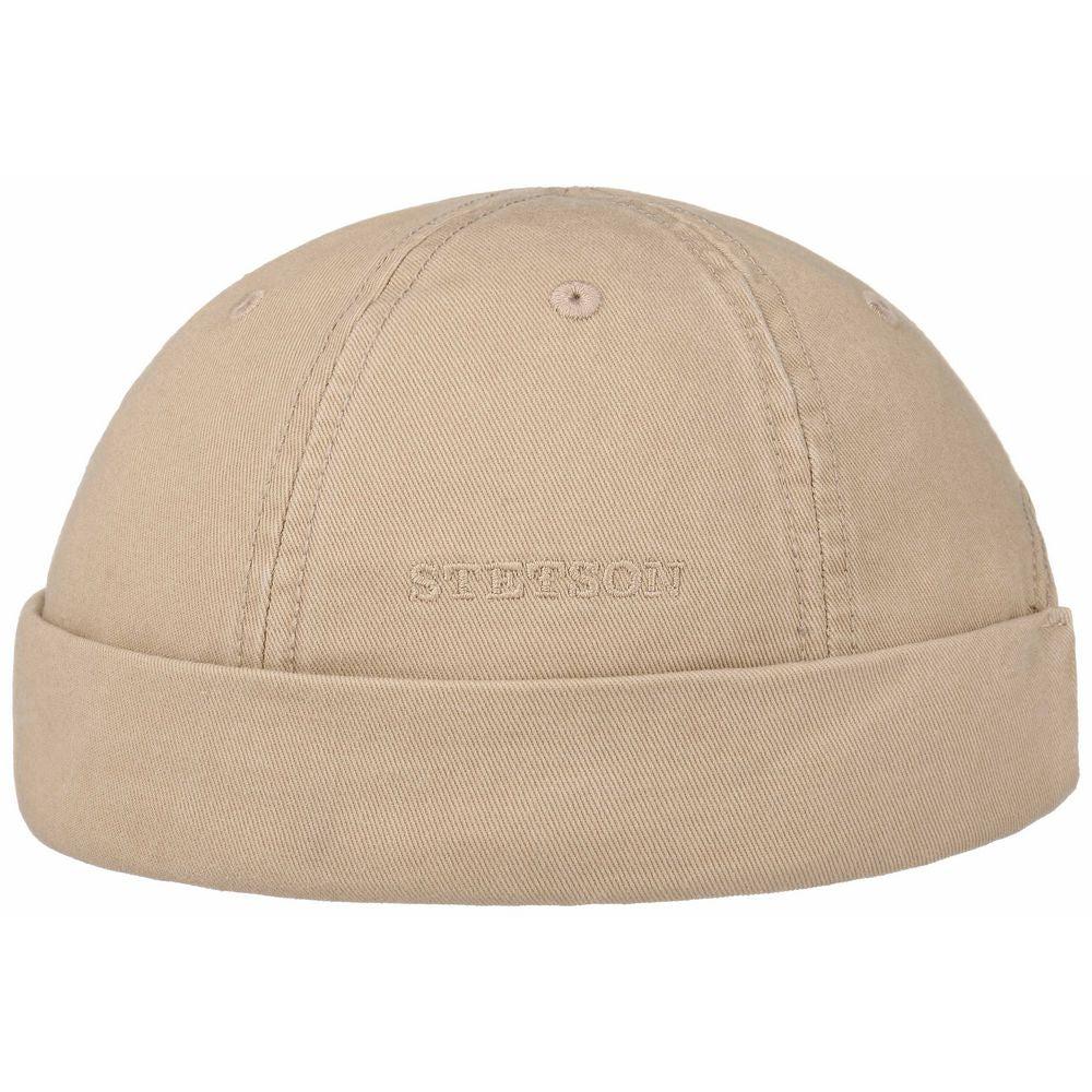 Stetson Docker Cotton - Beige Bomulds Cap - Docker Cap fra Stetson hos The Prince Webshop