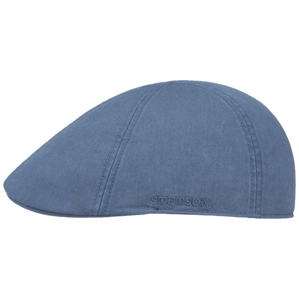 Stetson Texas Flat Cap Cotton - Sky Blue Duck Cap - Flat Cap fra Stetson hos The Prince Webshop