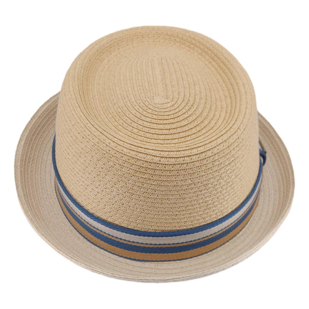 Stetson Porkpie Toyo Strå Sommerhat - Natur - Hat fra Stetson hos The Prince Webshop