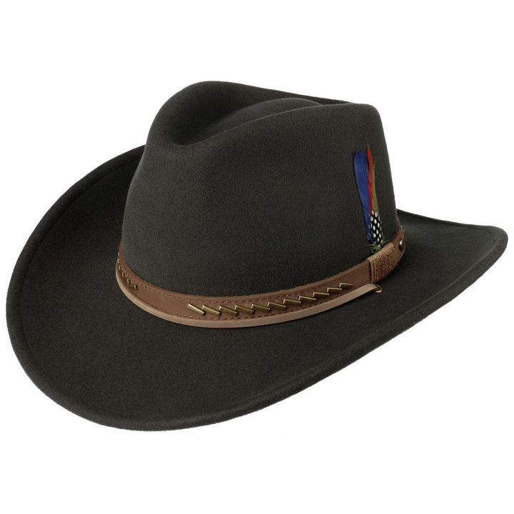 Stetson Western Woolfelt Cowboy Hat Koksgrå - Western Hat fra Stetson hos The Prince Webshop