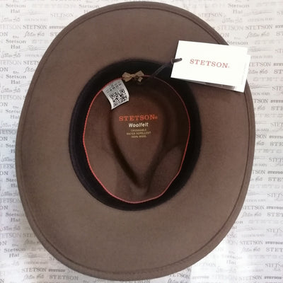 Stetson Aussie Western Woolfelt Hat - Brun - Western Hat fra Stetson hos The Prince Webshop