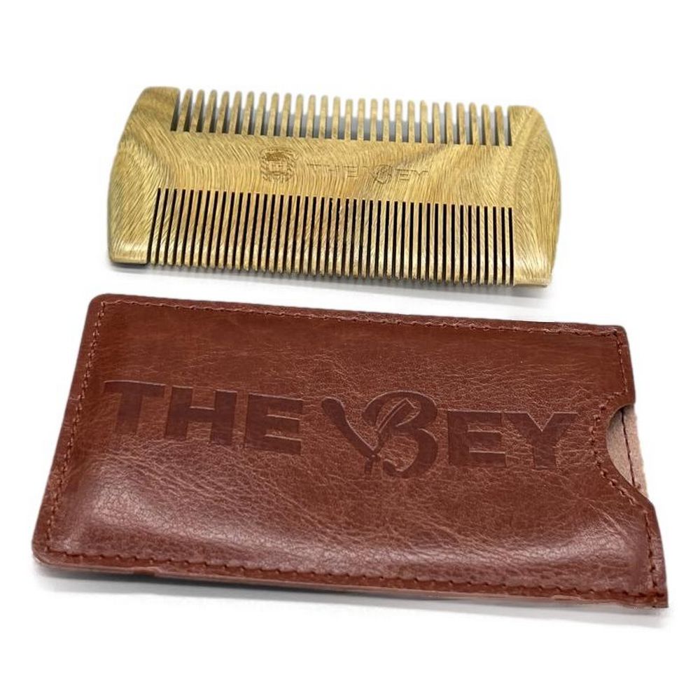 The Bey Lommekam i Brunt Hylster - Combs & Brushes fra The Bey hos The Prince Webshop