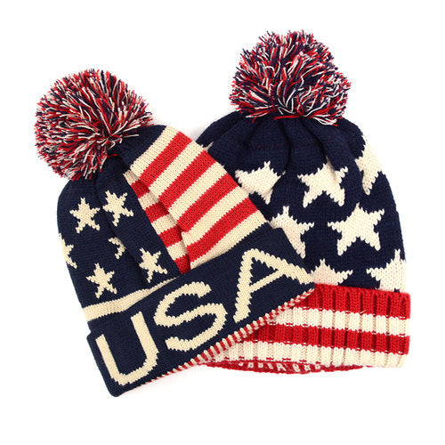 USA Beanie Hat - Hue fra The Prince's Collection hos The Prince Webshop