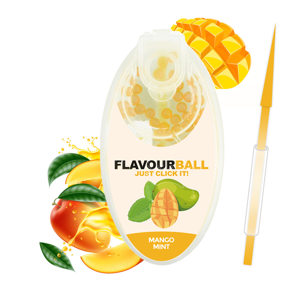 100 stk Mango Mint Flavour Balls i Pod - Aroma Kugler fra FLAVOUR BALLS hos The Prince Webshop