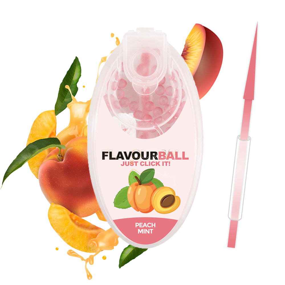 100 stk Cool Peach Flavour Balls i Pod - Aroma Kugler fra FLAVOUR BALLS hos The Prince Webshop