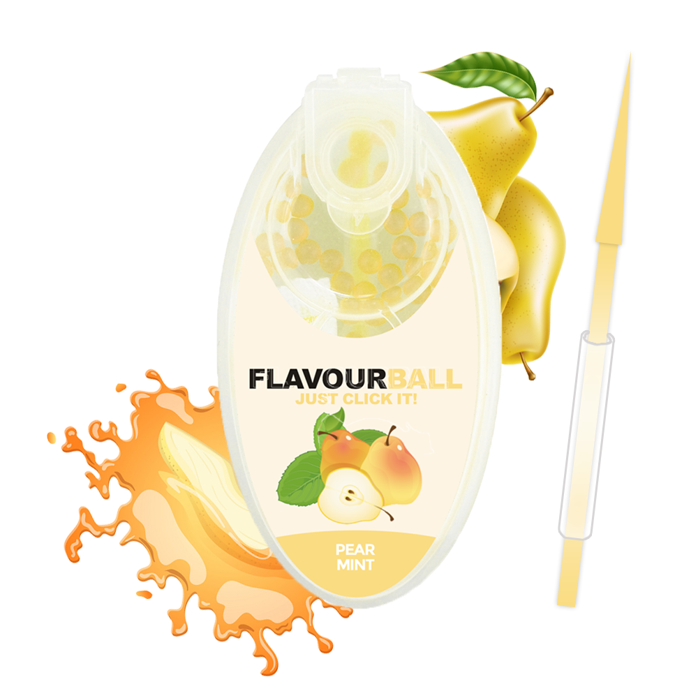 100 stk Cool Pear Mint Flavour Balls i Pod - Aroma Kugler fra FLAVOUR BALLS hos The Prince Webshop