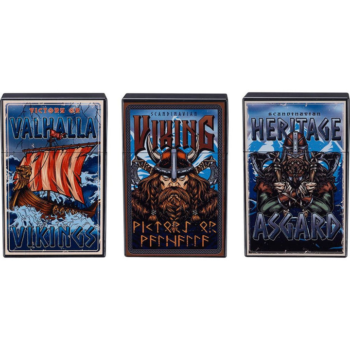 3 Viking Cigaretboxe - 20 King Size - 3 Designs - Cigaret Etui fra Champ hos The Prince Webshop