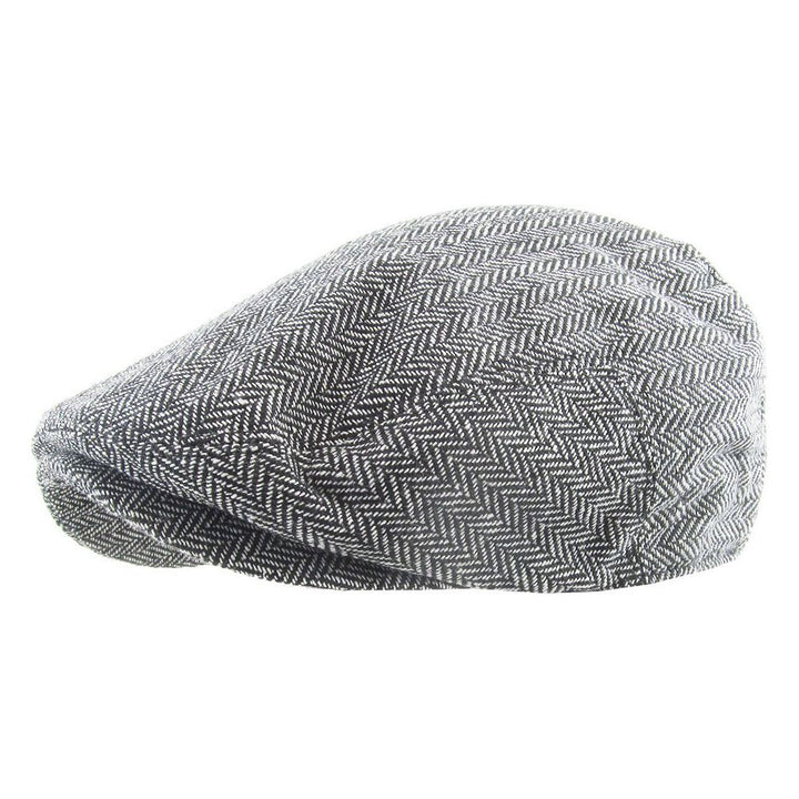 Lysegrå Ethos Bonderøvs Sixpence Sildeben - Flat Cap fra Ethos hos The Prince Webshop