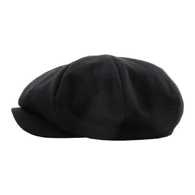 Ethos Black Newsboy - Sort Mælkedrenge Hat - Hat fra Ethos hos The Prince Webshop