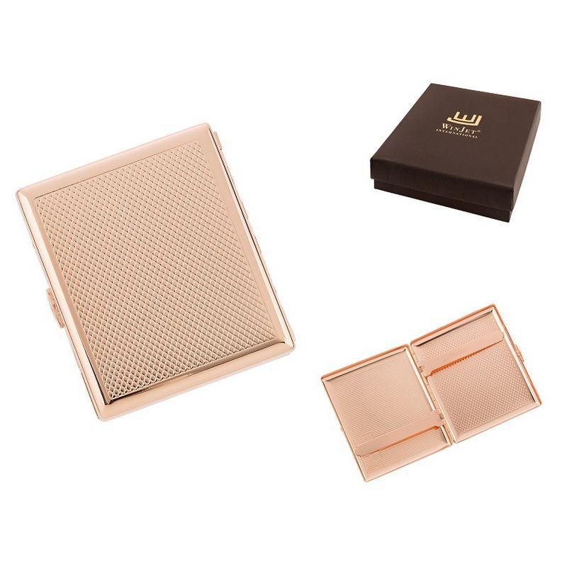 Winjet Cigaret Etui - 18 King Size Cigaretter - Rosa Guld - Cigaret Etui fra Winjet hos The Prince Webshop