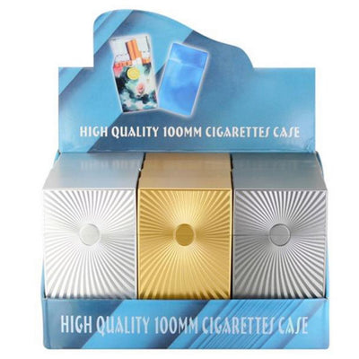 ZORR Metallic Cigaretbox - 20 100S (Lange) - 3 Farver - Cigaret Etui fra Champ hos The Prince Webshop