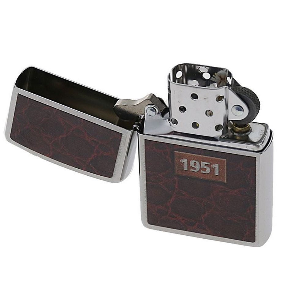 Leather Wrap Zippo Lighter i Gaveæske - Zippo Lighter fra Zippo hos The Prince Webshop