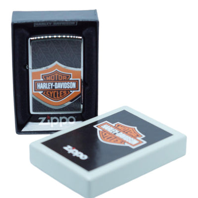 Harley Davidson Zippo Lighter Orange Logo - Zippo Lighter fra Zippo hos The Prince Webshop